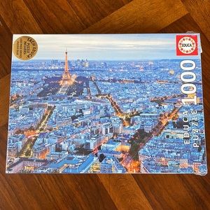 SEALED EDUCA PUZZLE - PARIS & THE EIFFEL TOWER - 1000 PIECES - GORGEOUS VIEW!